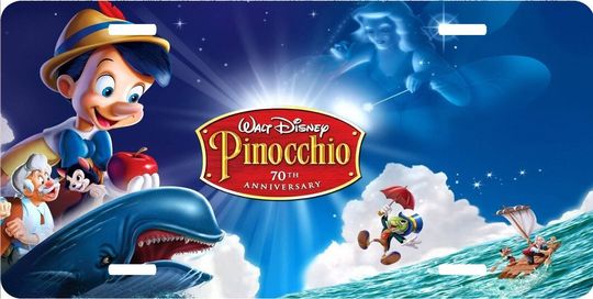 Pinocchio Title Screen - Disney License Plate