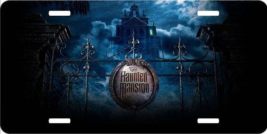 Haunted Mansion Gate - Walt Disney License Plate
