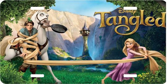 Tangled Cast - Disney License Plate