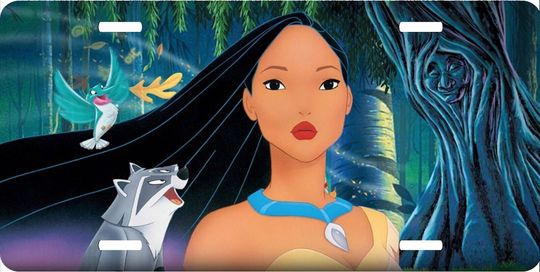 Pocahontas Cast - Disney License Plate