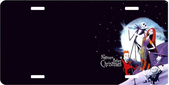 Nightmare Before Christmas Lock Shock - Disney License Plate