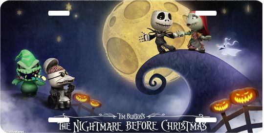 Nightmare Before Christmas Little Big - Disney License Plate