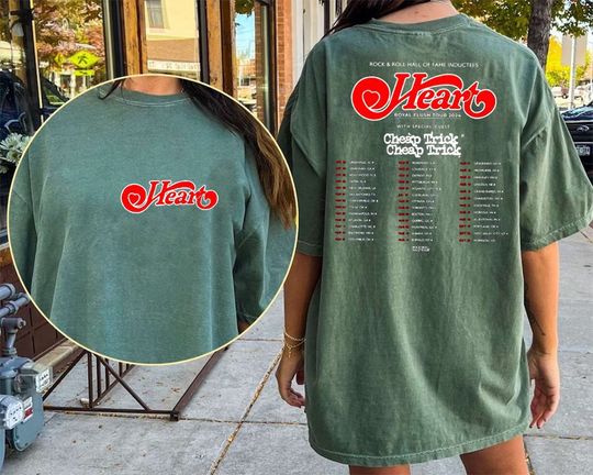 Heart 2024 Tour Shirt, Heart Band Fan T-Shirt