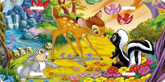 Bambi Thumper and friends - Walt Disney License Plate