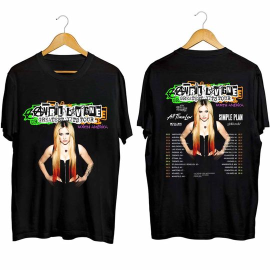 Avril Lavigne 2024 Tour Shirt, Avril Lavigne Fan T-Shirt