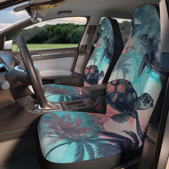 Car seat cover, cute turtle sea pattern car seat pattern