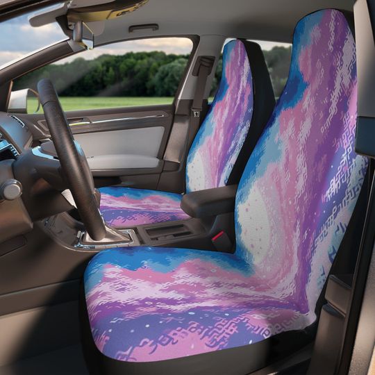 Starry eyed seat covers, pretty moon and sun light car seat cover design