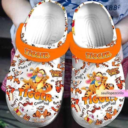 Tigger Shoes, Funny Tigger Sandals, Winnie The Pooh Clog