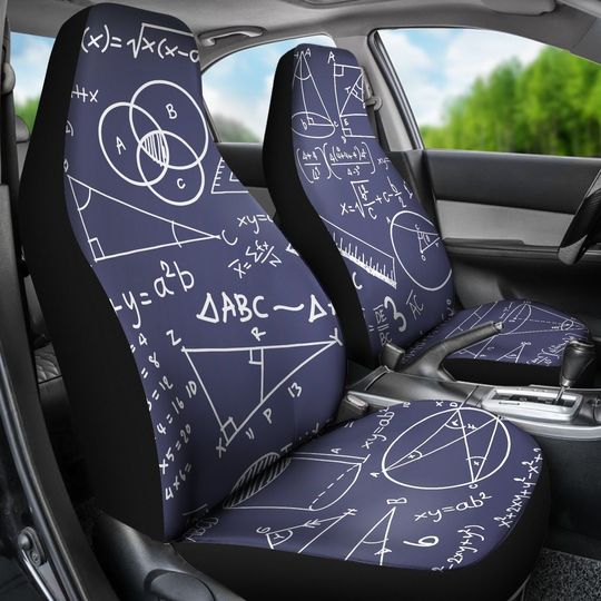 Math Car Seat Covers For Vehicle | Geometry Seat Covers