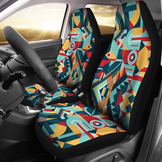Abstract Modern Funky Car Seat Cover For Vehicle | Trippy Seat Covers