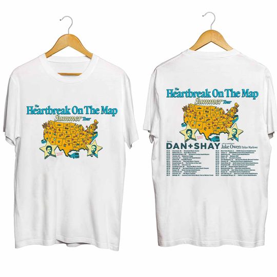 Dan And Shay Tour Heartbreak On The Map 2024 Shirt