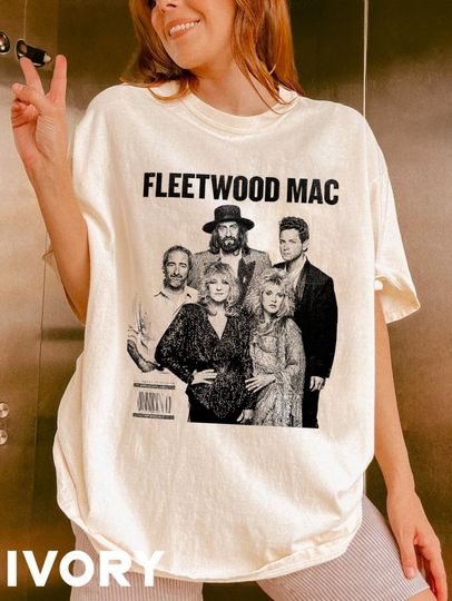 Vintage Fleetwood Mac Shirt, Fleetwood Mac Rock Band T-Shirt