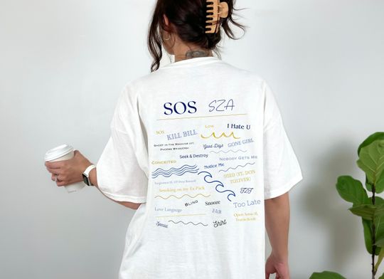 SZA Graphic Shirt - SOS Album Graphic T Shirt