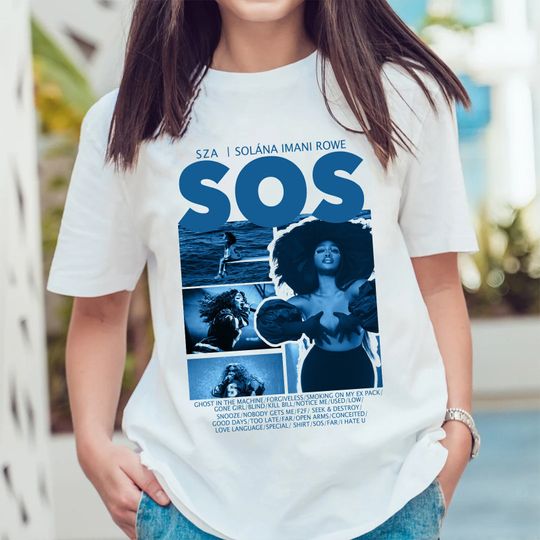 S.Z.A SOS ablum PNG, Sza Full Tracklist T Shirt