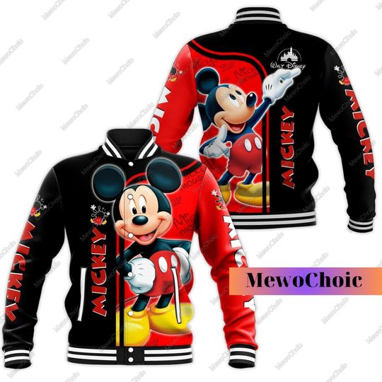 Mickey Baseball Jacket, Mickey Mouse Jacket, Disney Jackets