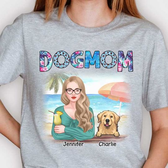 Best Dog Mom Ever - Personalized Unisex T-shirt - Gift For Pet Lovers