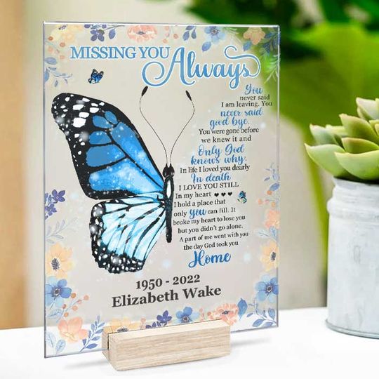 God Took You Home Family Husband Wife Custom Personalized Acrylic Plaque With Stand