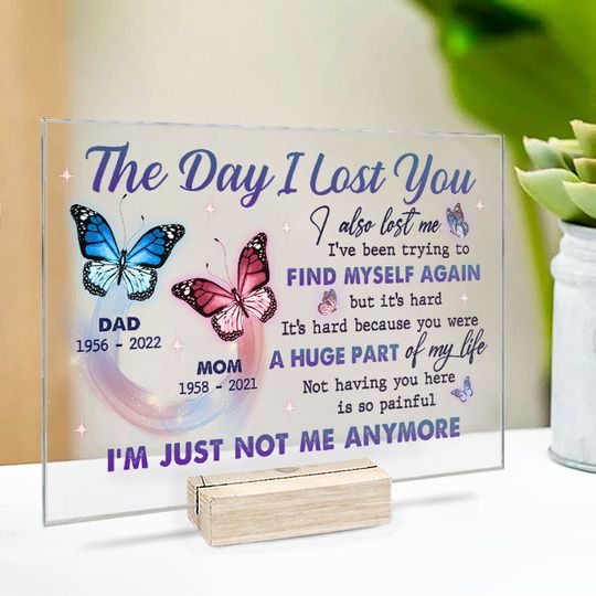 A Huge Part Of My Life Family Member Memorial Personalized Acrylic Plaque With Stand