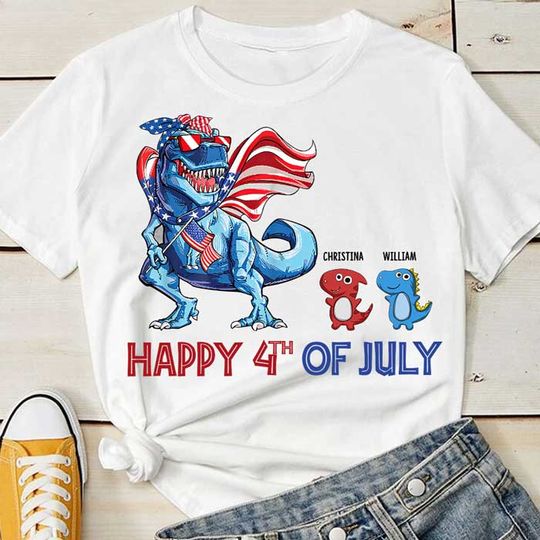 Happy 4th Of July  - Gift For 4th Of July - Personalized T-Shirt