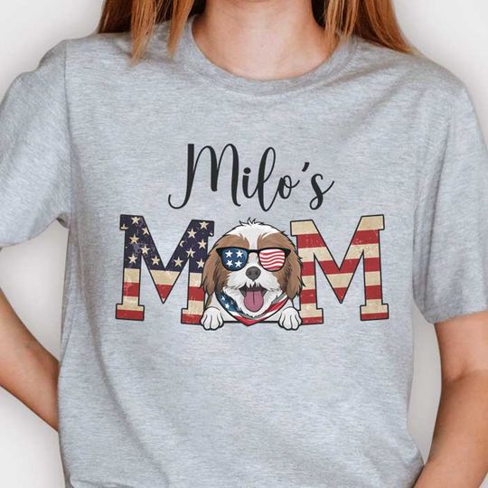Best Mom Ever - Gift For 4th Of July - Personalized T-Shirt