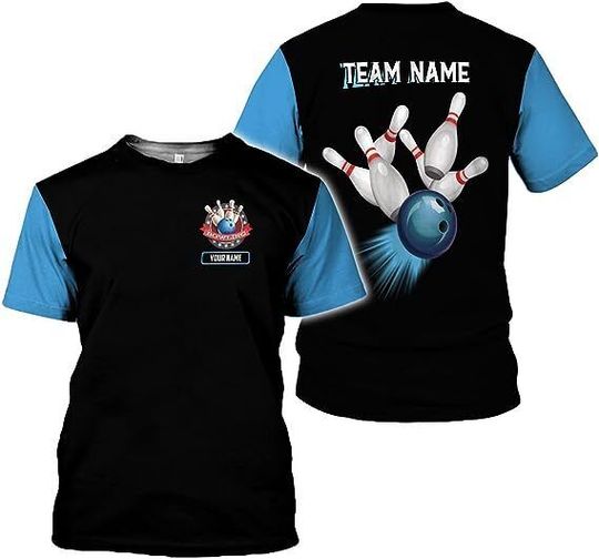 Personalized Name Bowling Shirts for Men and Women 3D, Bowling Shirts