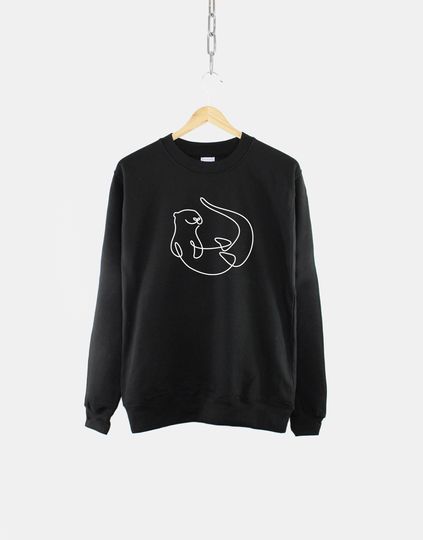 Otter Sweatshirt - Otter Sweatshirts - I Love Otters - Otter Gifts - Animal Sweatshirt