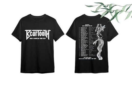 Beartooth Shirt North American 2024 Tour Fan Concert Shirt