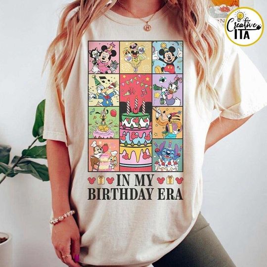 Mickey and Friends Disney In My Birthday Era Shirt