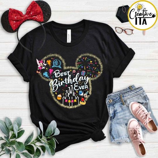 Disney Best Birthday Ever Shirt, Mickey Minnie Family Birthday Party Shirt