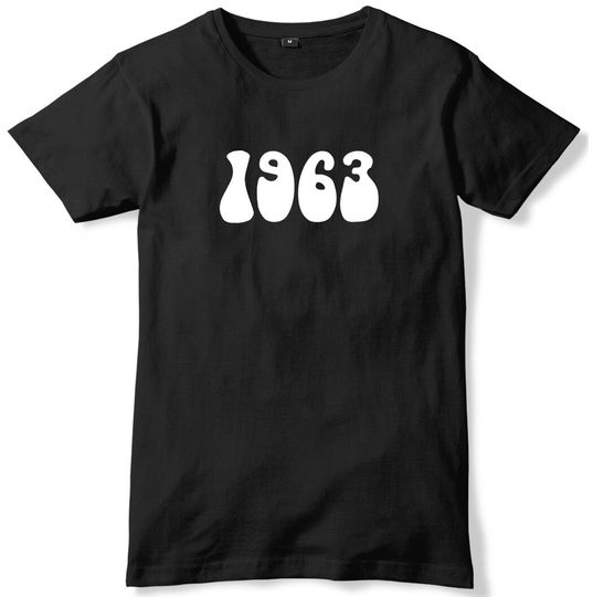 1963 Year Birthday Anniversary T-Shirt, Birthday Gift