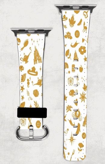 Golden Disney Castle Crown Slipper Watch Band