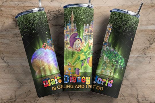 Disney Glitter Dopey 20oz Tumbler with Lid and Straw