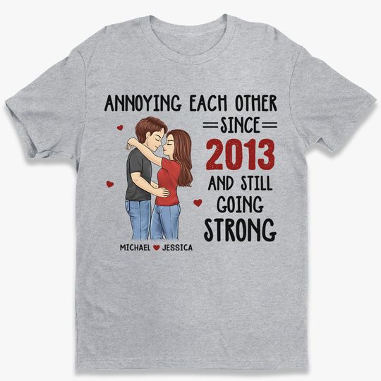 Thanks For Being A Part Of My Life - Couple Personalized T-shirt - Gift For Husband Wife