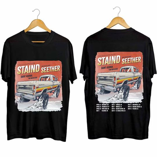 Staind 2024 Tailgate Tour Shirt, Staind Band Fan Shirt, Tailgate 2024 Concert Shirt