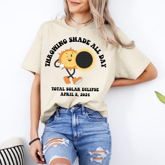 Total Solar Eclipse April 2024 - Throwing Shade All Day shirt