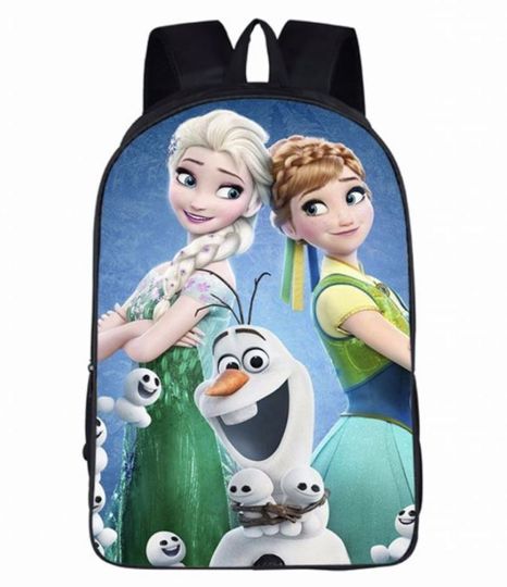 Amazing Elsa Anna And Olaf Frozen Movie Gift School Backpack