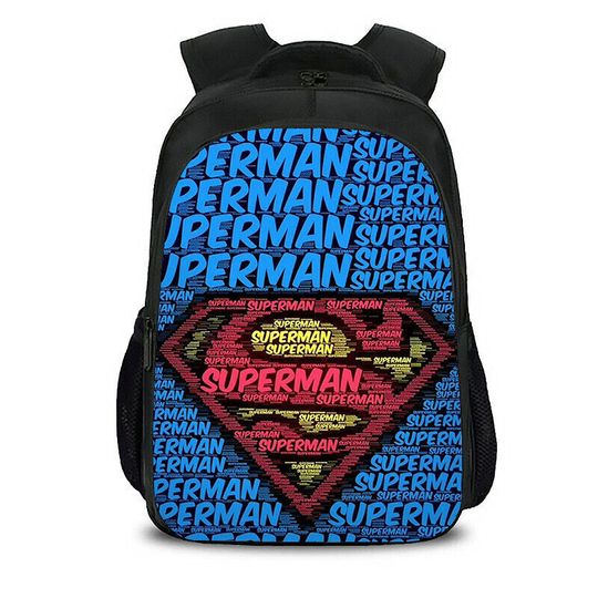 Superman Lovers Superheroes Movie Back To School Backpack