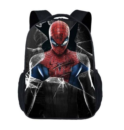 Spiderman Breaking Glass Spiderman Crack School Backpack