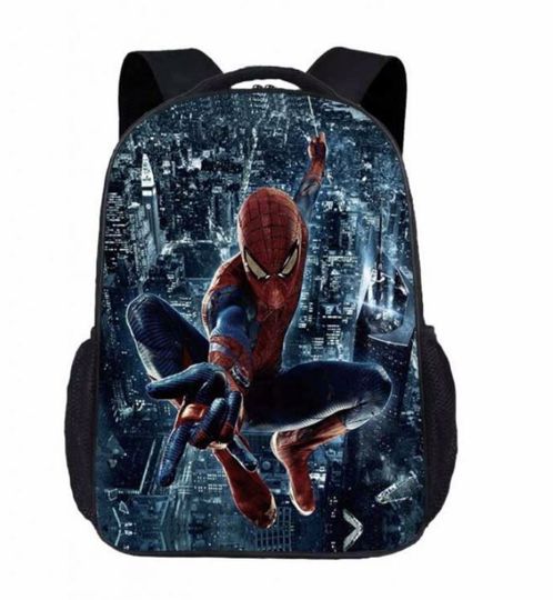 Amazing Spider-Man In The City At Night Superhero Fans School Backpack