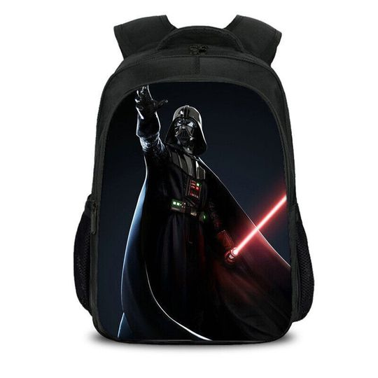 Darth Vader With Light Saber Star Wars Movie Fans Back To School Backpack