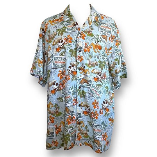Vintage Disney Parks Men's Polynesian Resort Hawaiian Shirt