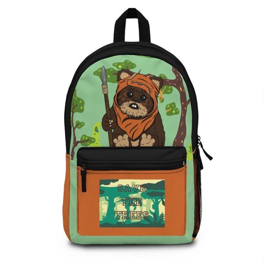 Star Wars Ewok Backpack, Disney Backpack, Star Wars Bag, Ewok Bag