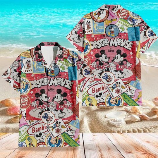 Disney Mickey Minnie Hawaii Shirt,Mickey Hawaiian Shirt Summer Vacation