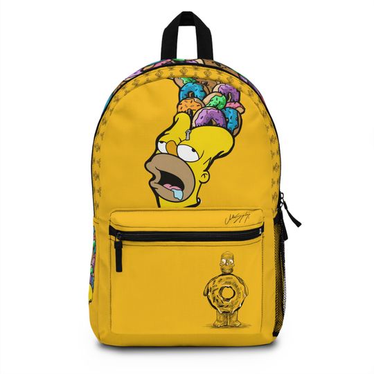 Homer Simpson Bag, Yellow Kids School Backpack, Simpsons School Bag