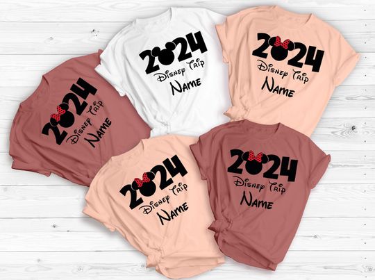 Custom Name Disney Trip 2024 Shirt, Personalized Disney Trip Shirt