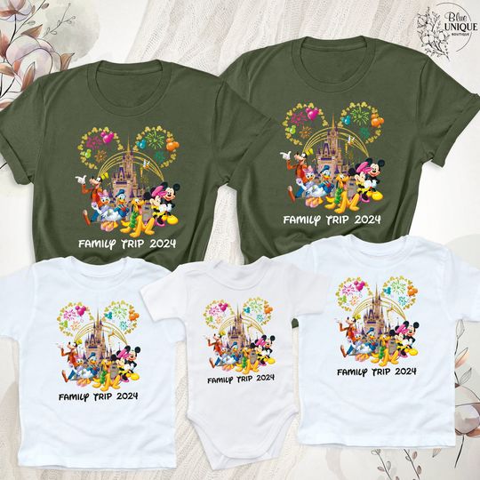 Disney Family Trip 2024 Shirt, Disney Family Shirts, Disney 2024 Family