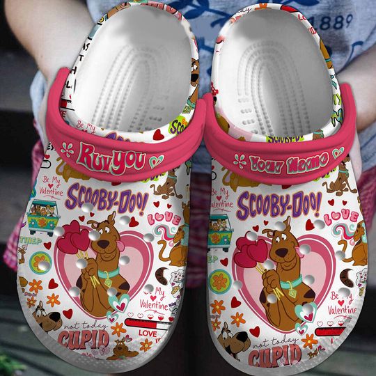 Scooby Doo Cupid Valentine's Day Quotes Love Season Unisex Classic Clogs