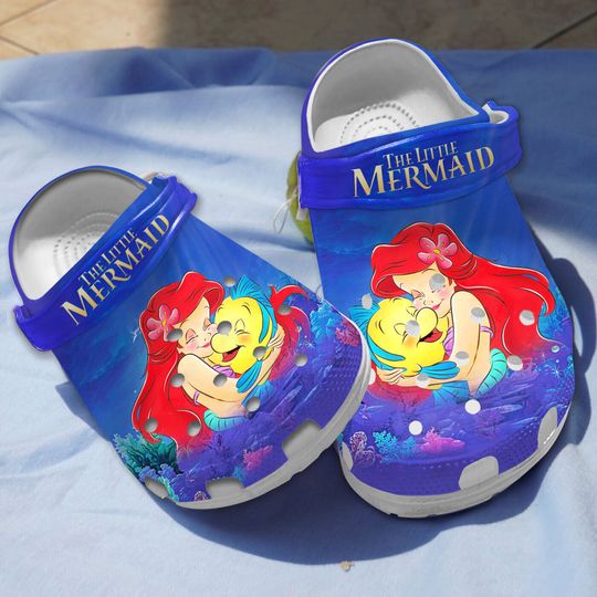 Ariel Fairy Princess And Flounder The Little Mermaid Unisex Classic Clogs