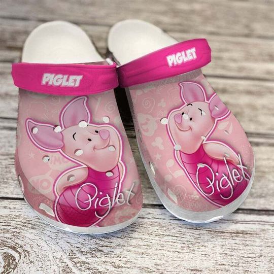 Charming Piglet Winnie The Pooh Best Cartoon Mother's Day Unisex Classic Clogs