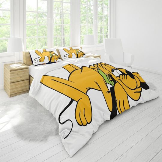 Pluto Laying Down Life Is Better With A Pluto Dog Lovers Gift Bedding Set